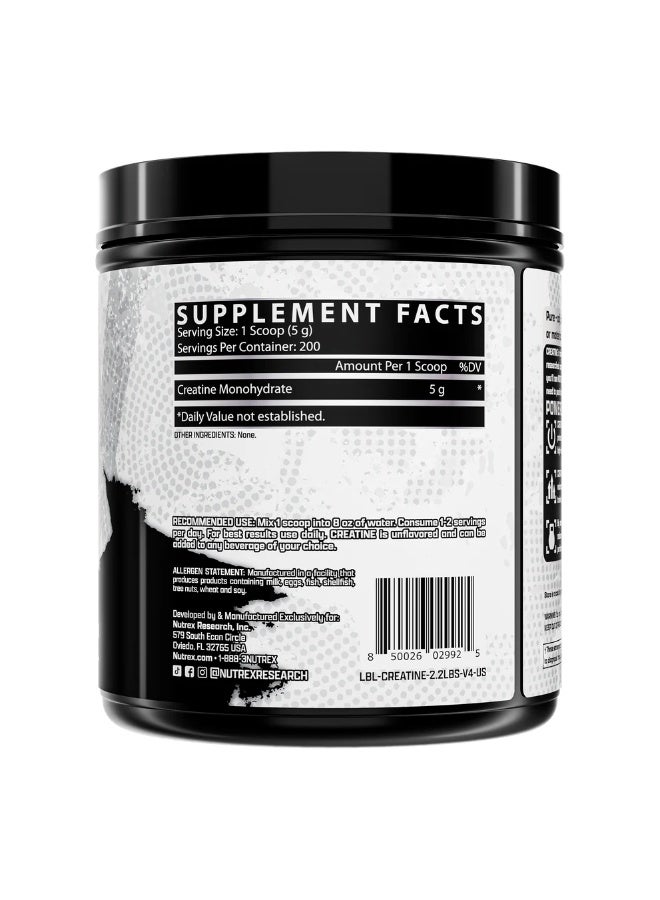 نورتكس ريسيرش نيوتريكس - كرياتين مونوهيدرات 1000 غ/1 كغ - Image 2